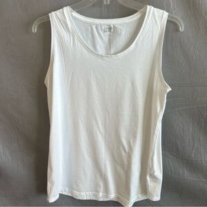 Lands' End Classic White Tank Top